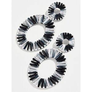 Baublebar abalone and mother-of-pearl resin dangle statement earrings - shades o